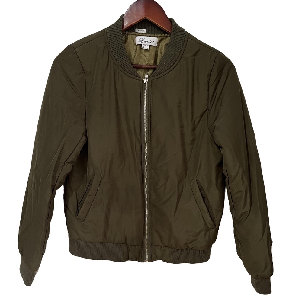 Olive Green Bomber Jacket